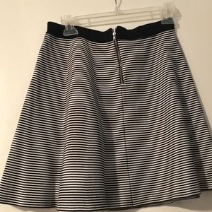 endless rose, navy and white striped skirt xs